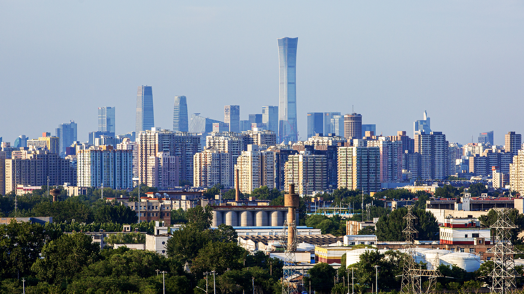 A view of the Central Business District (CBD) in Beijing, China. /CFP