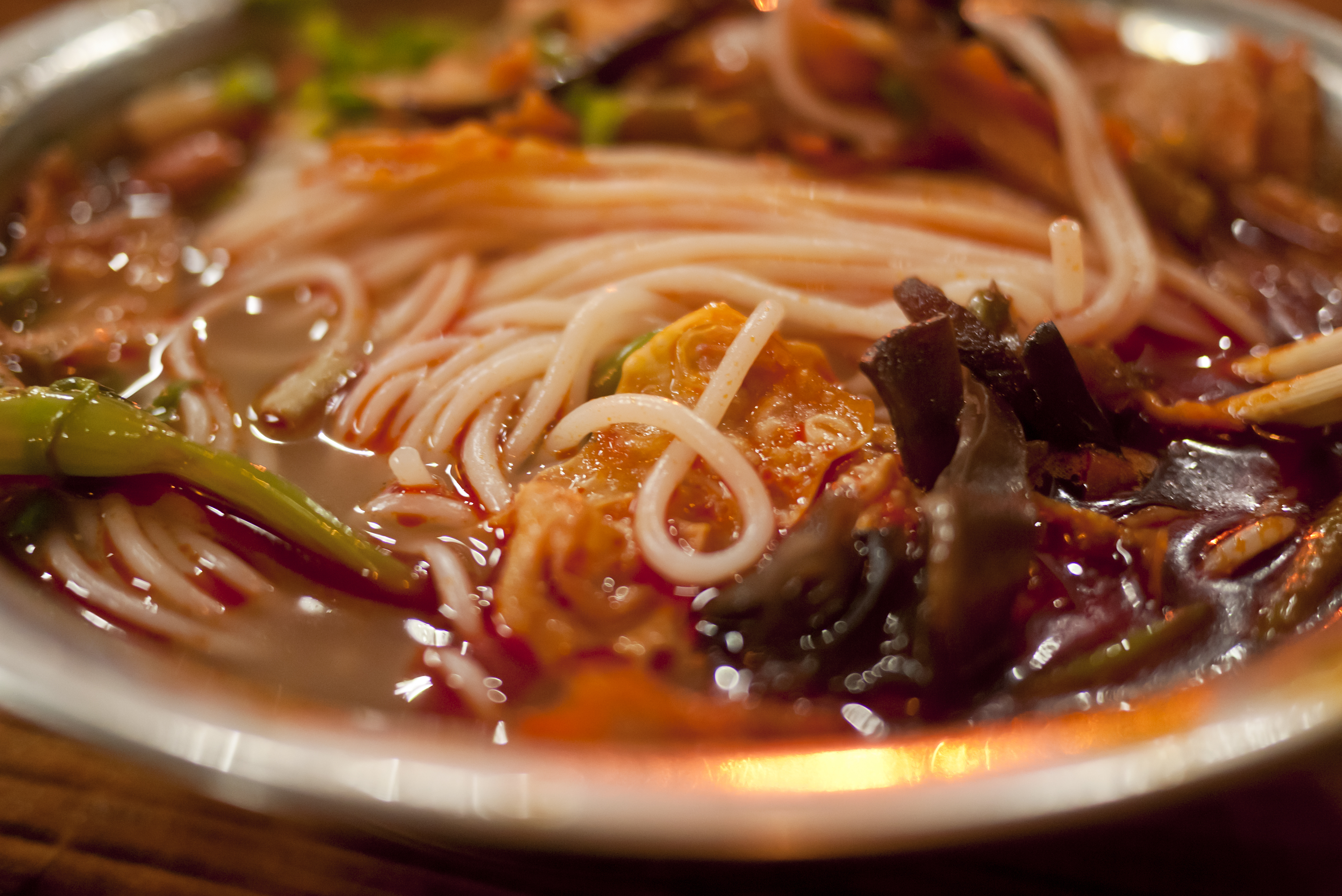 Luosifen, or river snail rice noodle, is a special snack in Liuzhou, Guangxi. /IC