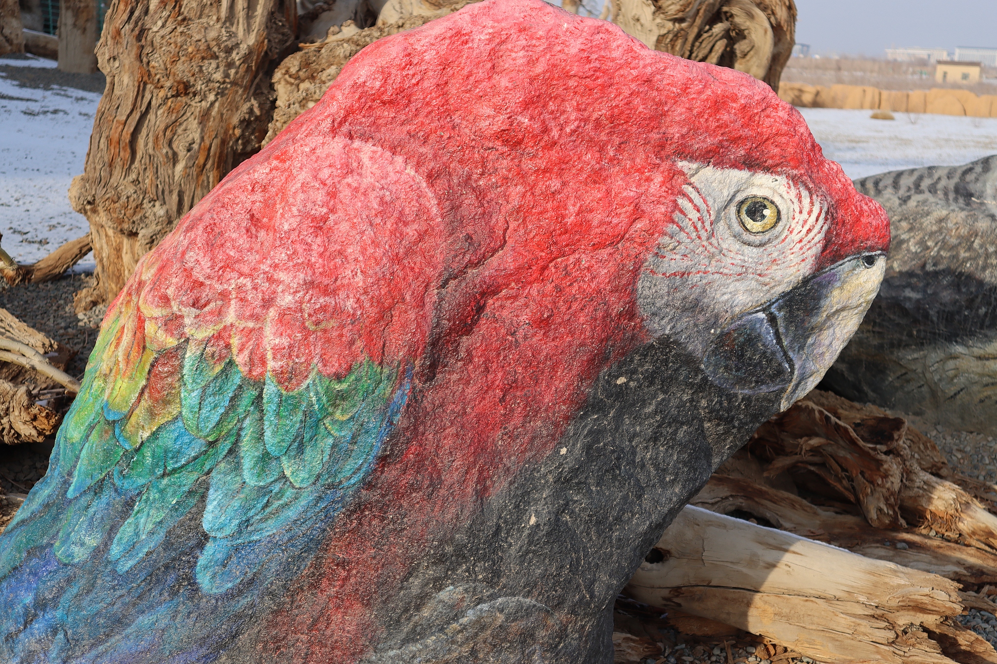 A rock painting is seen on display at the East Tianshan Natural Geology Exposition Park in Hami, Xinjiang Uygur Autonomous Region. /CFP