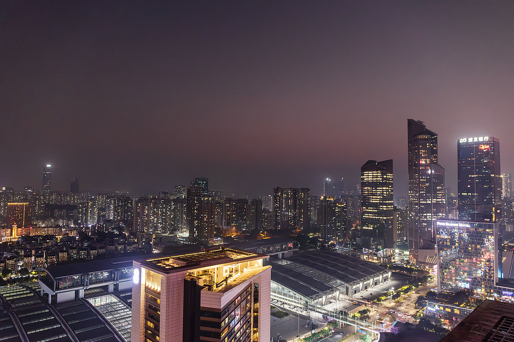 A view of the high-rise buildings of Futian CBD, Shenzhen, December 29, 2024. /CFP