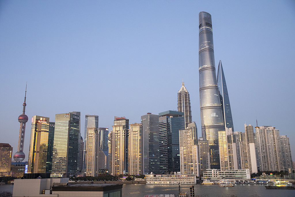 A view of the skyscrapers in Lujiazui Financial Center, Shanghai, December 28, 2024. /CFP