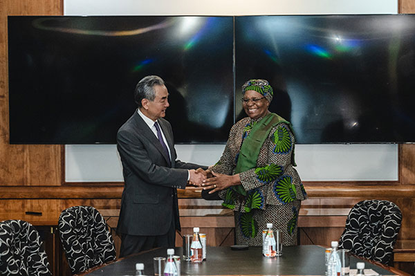 Chinese Foreign Minister Wang Yi meets Namibia's President-elect Netumbo Nandi-Ndaitwah in Windhoek, Namibia, January 6, 2025. /Chinese Foreign Ministry