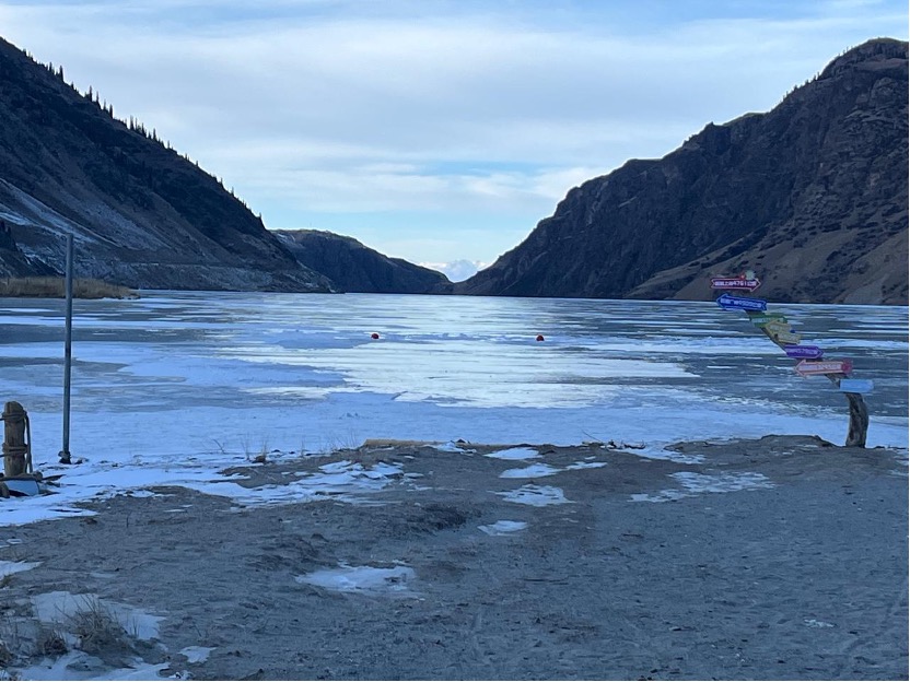 A view of Yuhu Lake in Zhaosu County, northwest China