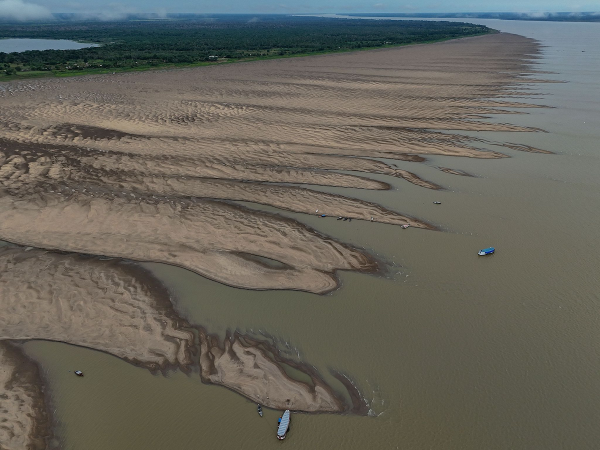 A view of the bank of the Solimoes River in Amazonas state, Brazil, September 30, 2024. /CFP