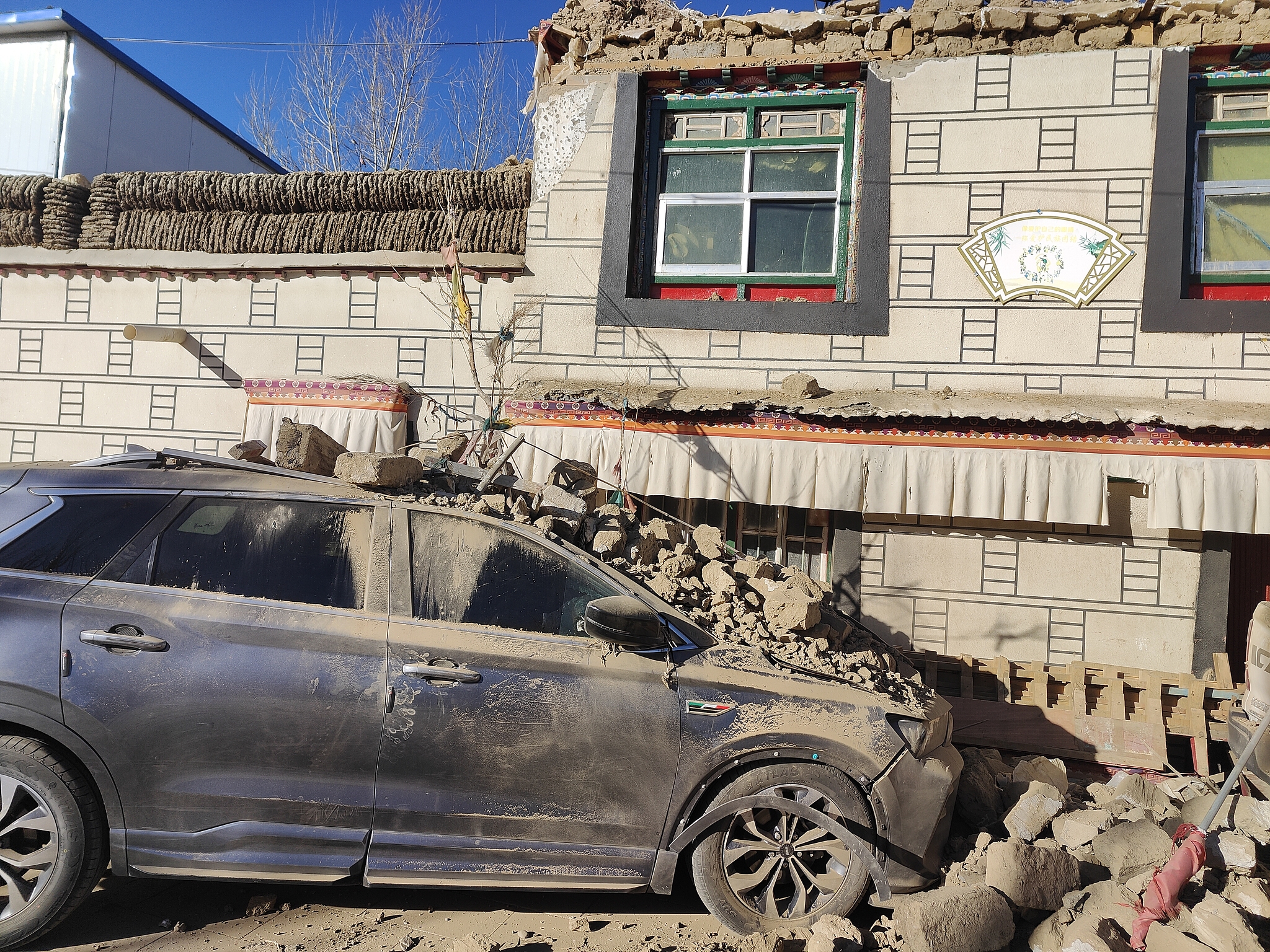 A magnitude-6.8 earthquake caused significant damage in Dingri County in the city of Xigaze in Xizang Autonomous Region, China, January 7, 2025. /CFP