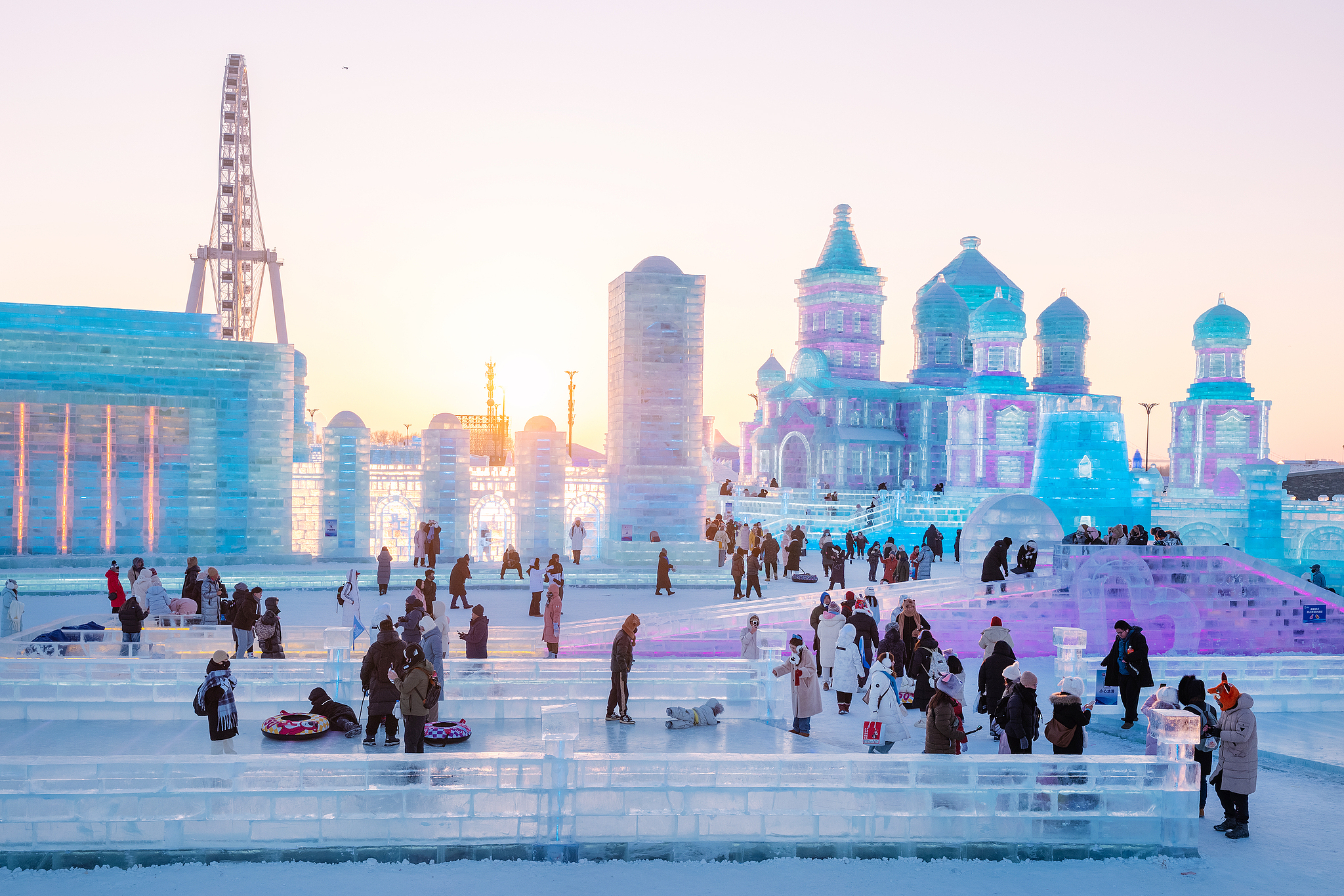 The Harbin Ice and Snow World, December 21, 2024. /CFP