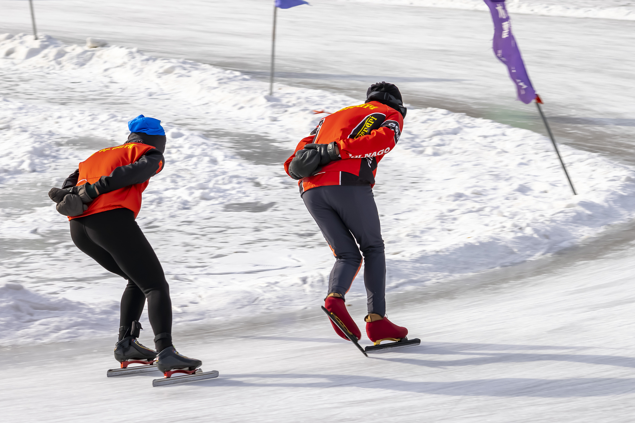 Ice skating enthusiasts at a a park in Jilin, Jilin Province, China, December 30, 2024. /CFP