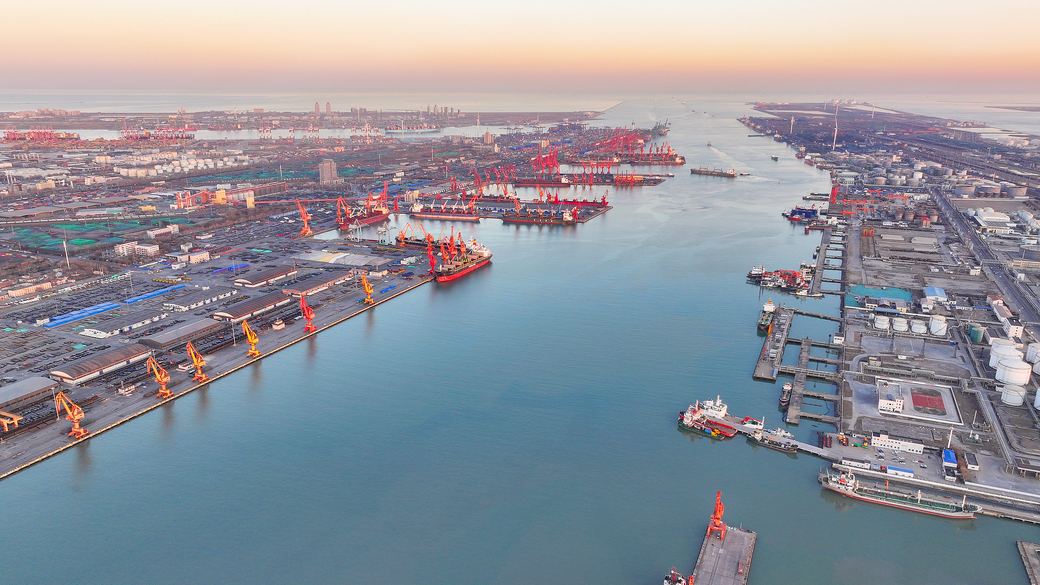 A view of the Tianjin Port in Tianjin, north China, December 18, 2024. /CFP