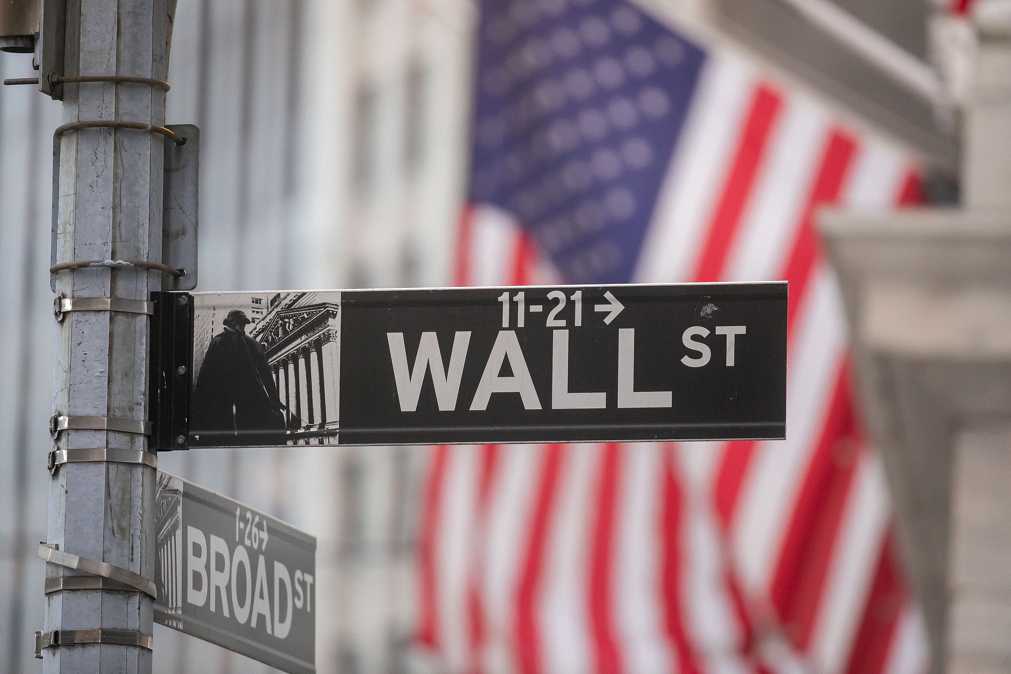 A Wall Street sign in front of the New York Stock Exchange in New York, U.S., December 12, 2024. /CFP