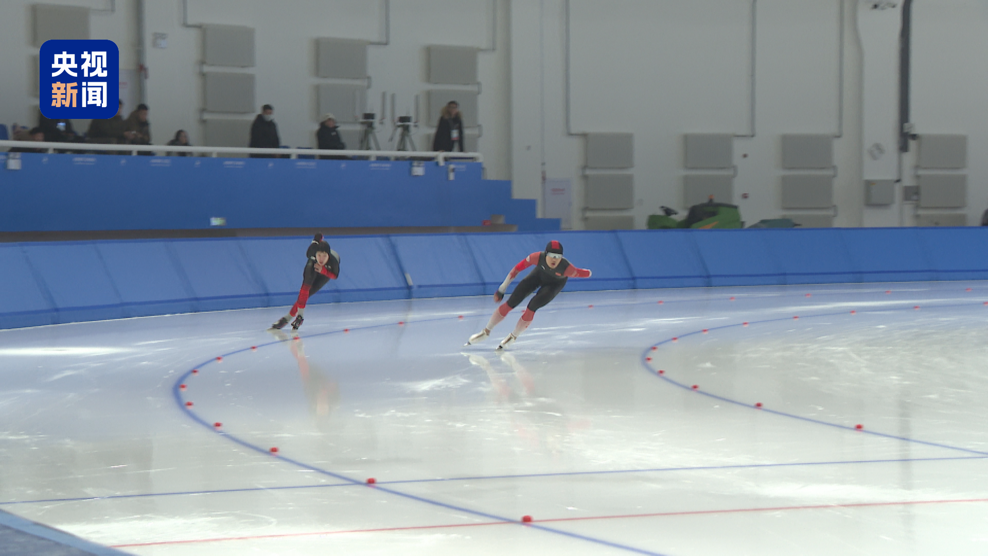 Atheltes participate in test event ahead of the ninth Asian Winter Games in Harbin, northeast China's Heilongjiang Province. /CMG