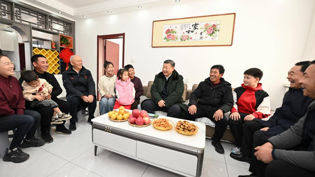 Xi Jinping visits flood-affected residents ahead of Spring Festival