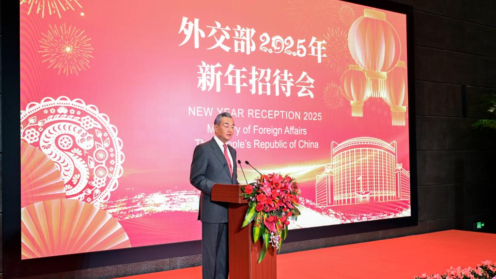 Chinese Foreign Ministry holds 2025 New Year reception