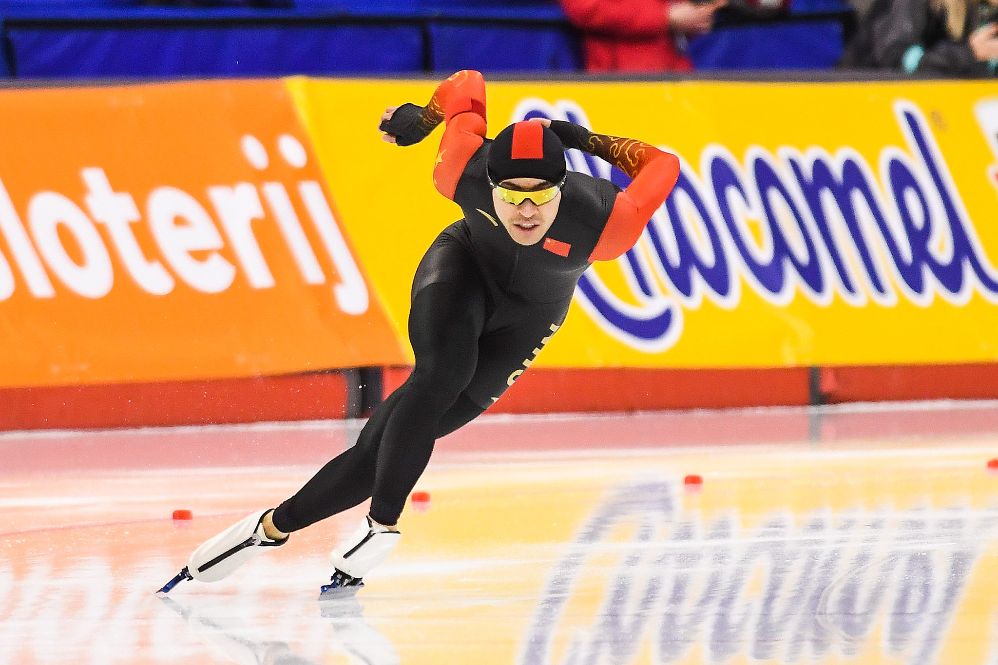 Ning Zhongyan of China competes in the men