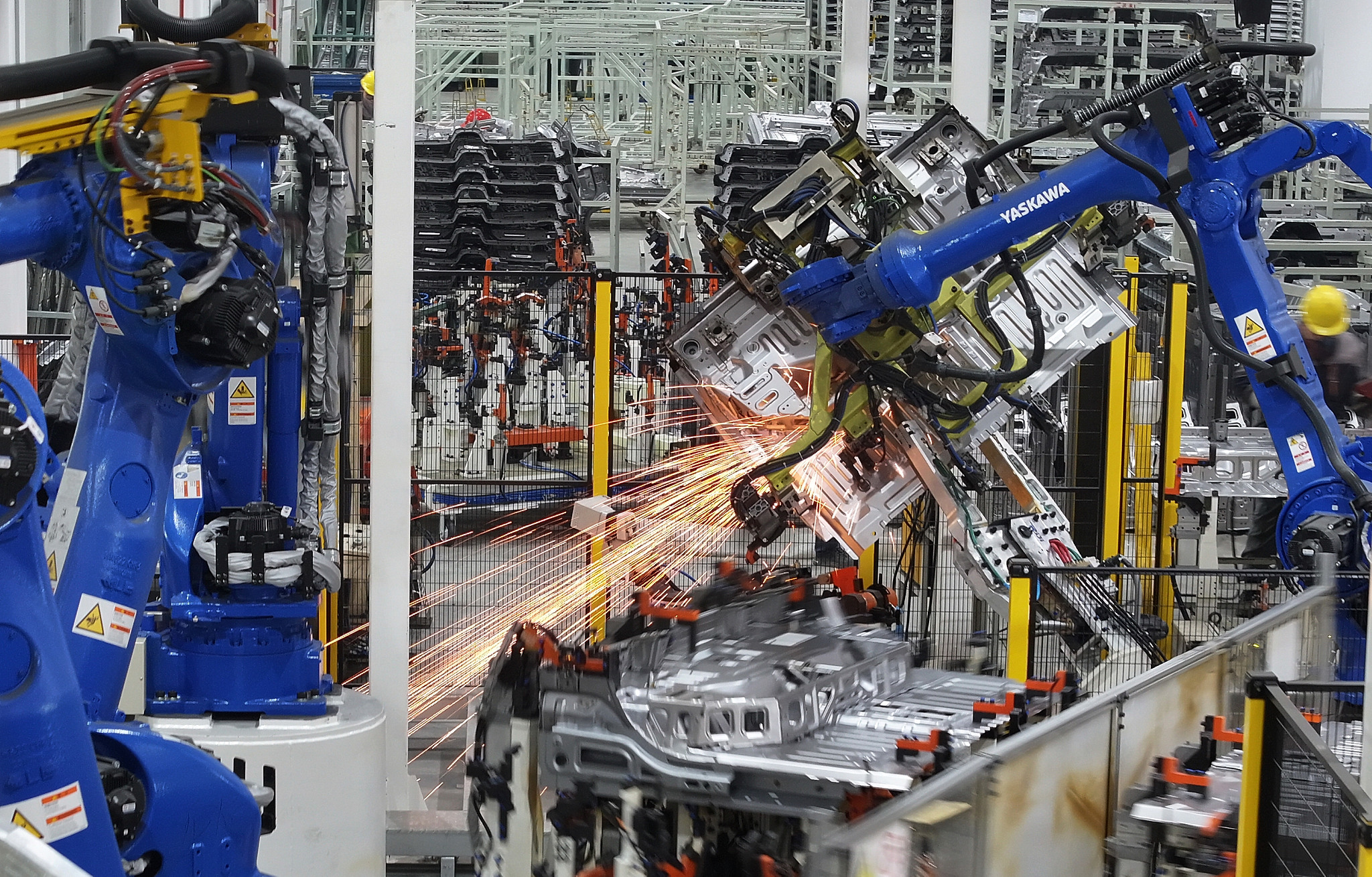 Robots operate at a car factory in the Jiangdu High-Tech Zone, Yangzhou, Jiangsu Province, China, December 23, 2024. /CFP