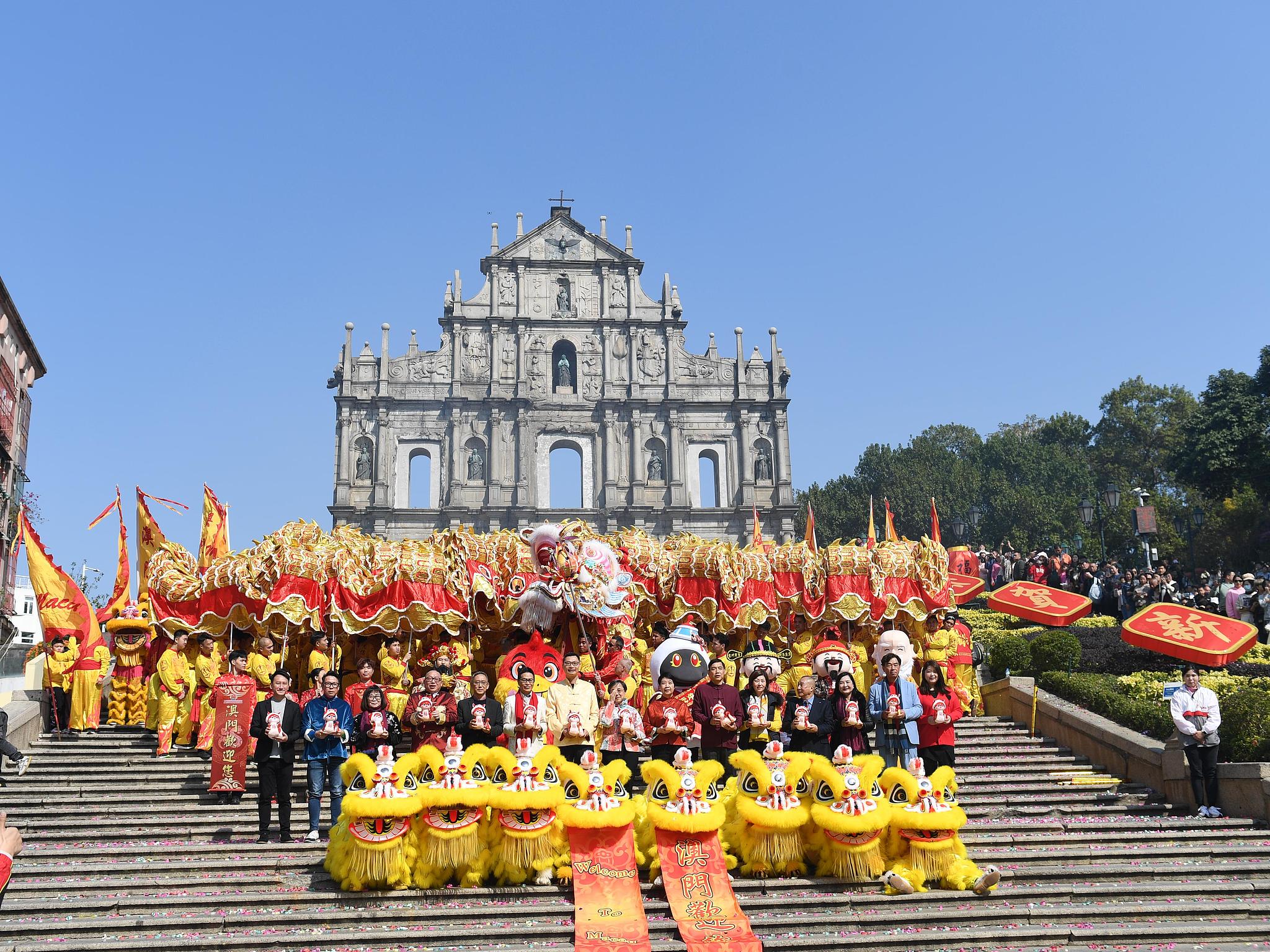 Macao SAR marks Chinese New Year with dazzling celebration events CGTN