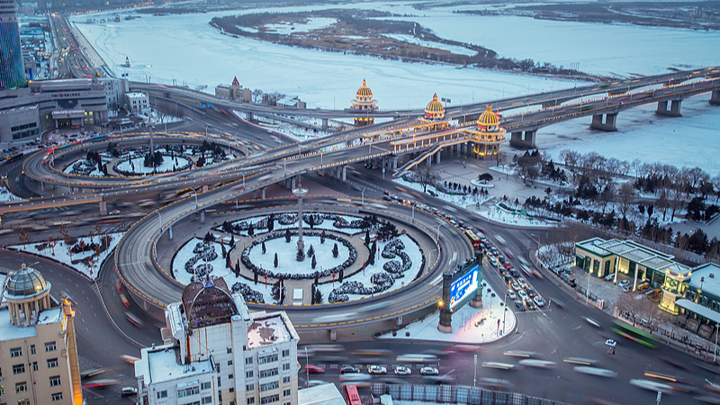 Live: A picturesque view of China's Harbin from Jihong Bridge – Ep. 5