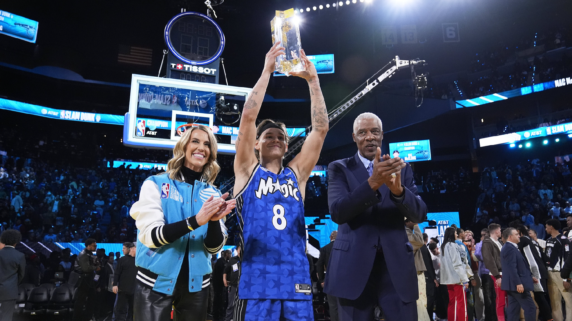 Mac McClung pulls off 1st NBA dunk contest three-peat