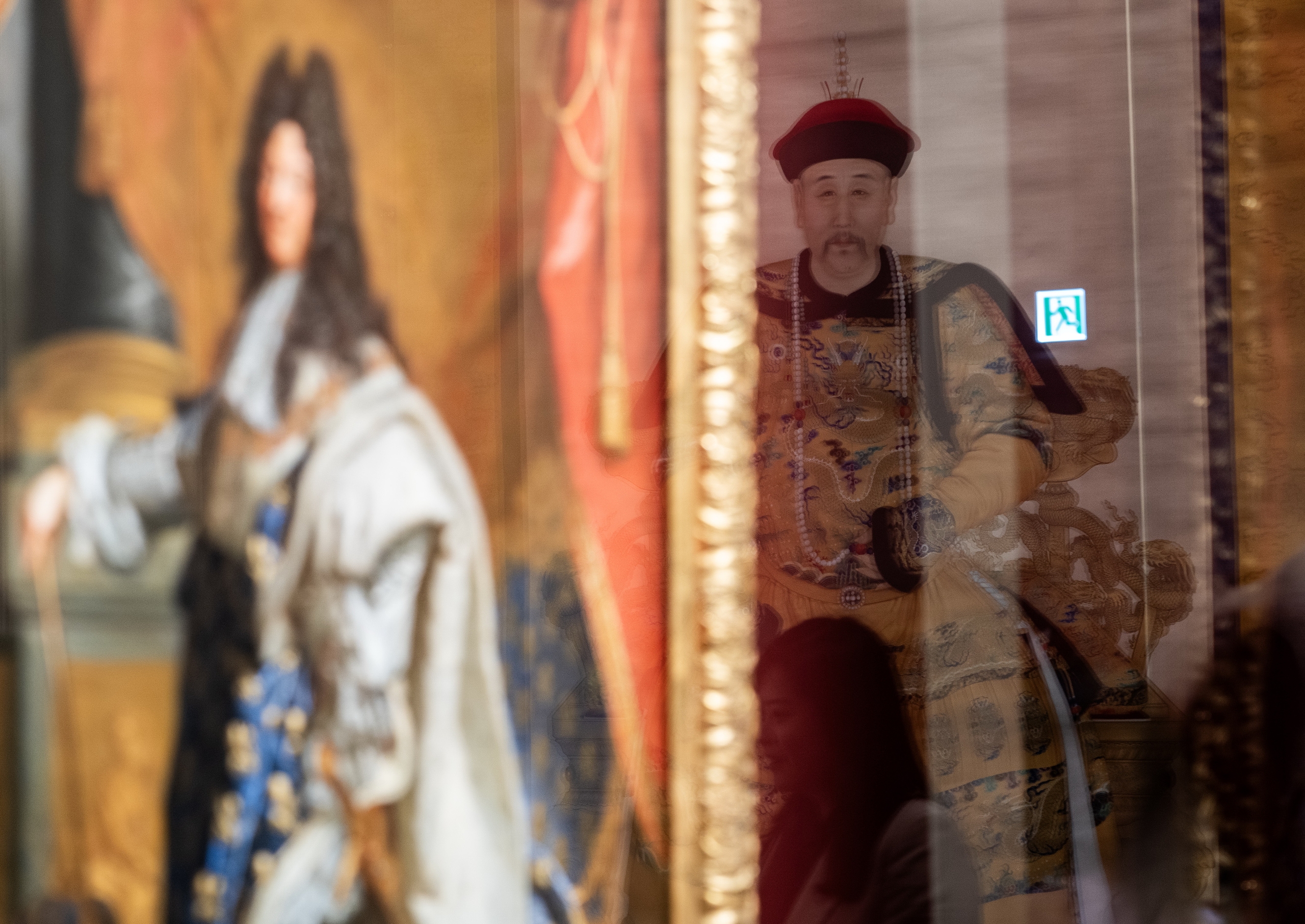 Reflections of the paintings 