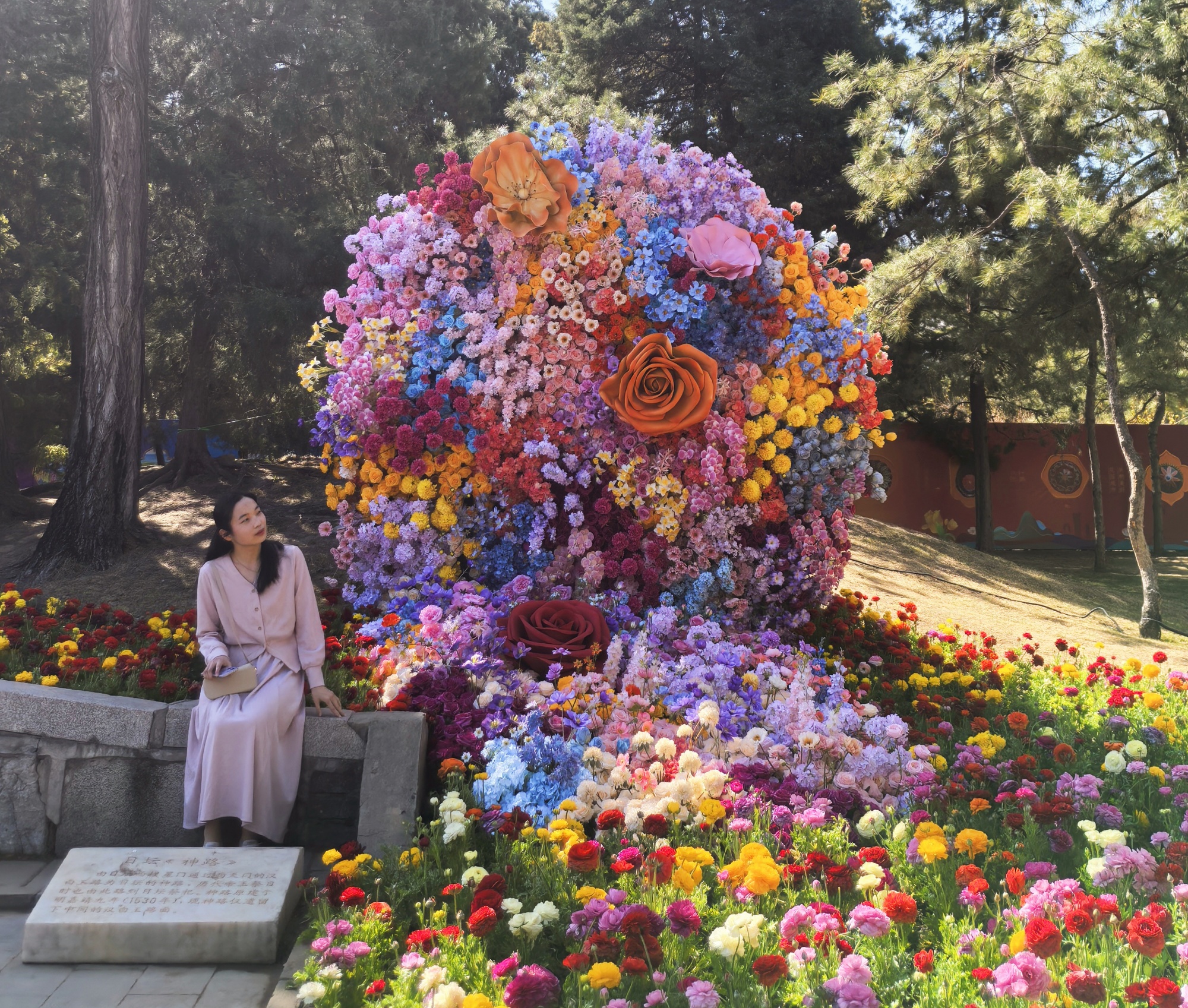 Blossoms brighten spring garden fair in Ritan Park - CGTN