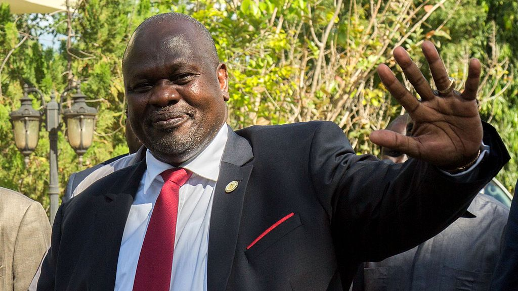 A file photo of South Sudanese First Vice President Riek Machar. /VCG
