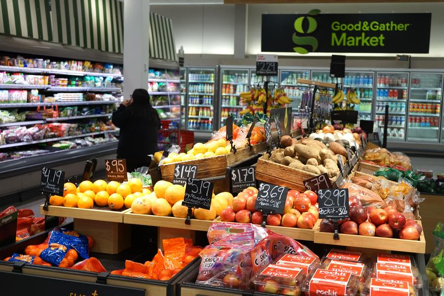 A customer shops at a Target store in Rosemead, Los Angeles County, California, the United States, March 4, 2025. /Xinhua
