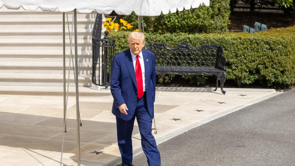 U.S. President Donald Trump at the White House in Washington, D.C., the United States, April 3, 2025. /Xinhua