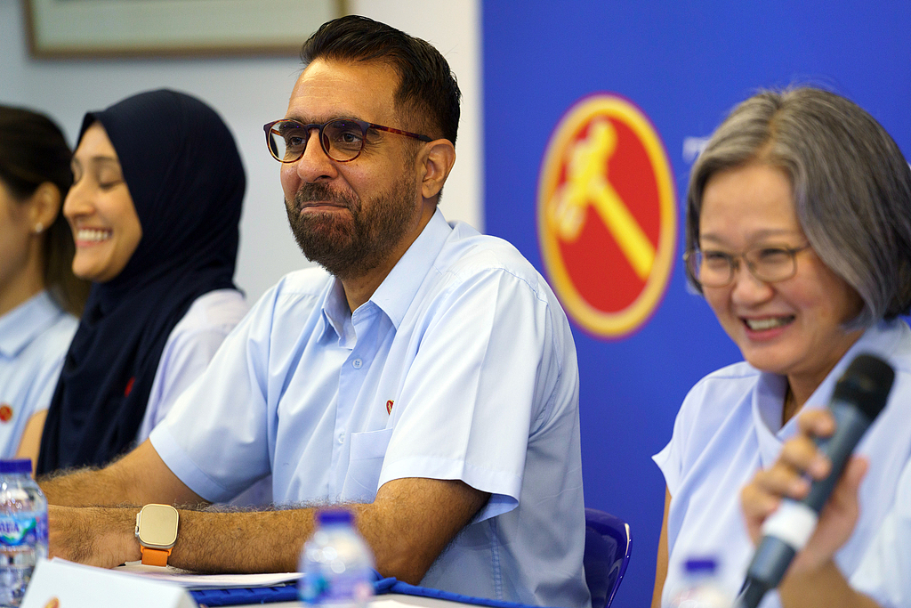 The Singapore Workers' Party introduces candidates for the upcoming general election in Singapore, April 17, 2025. /CFP