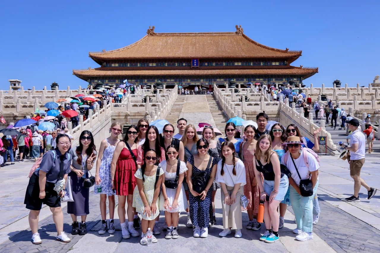 A group of American young people visited the Forbidden City, June, 2024. /Foreign Affairs Office of Beijing People's Government International Communication Center
