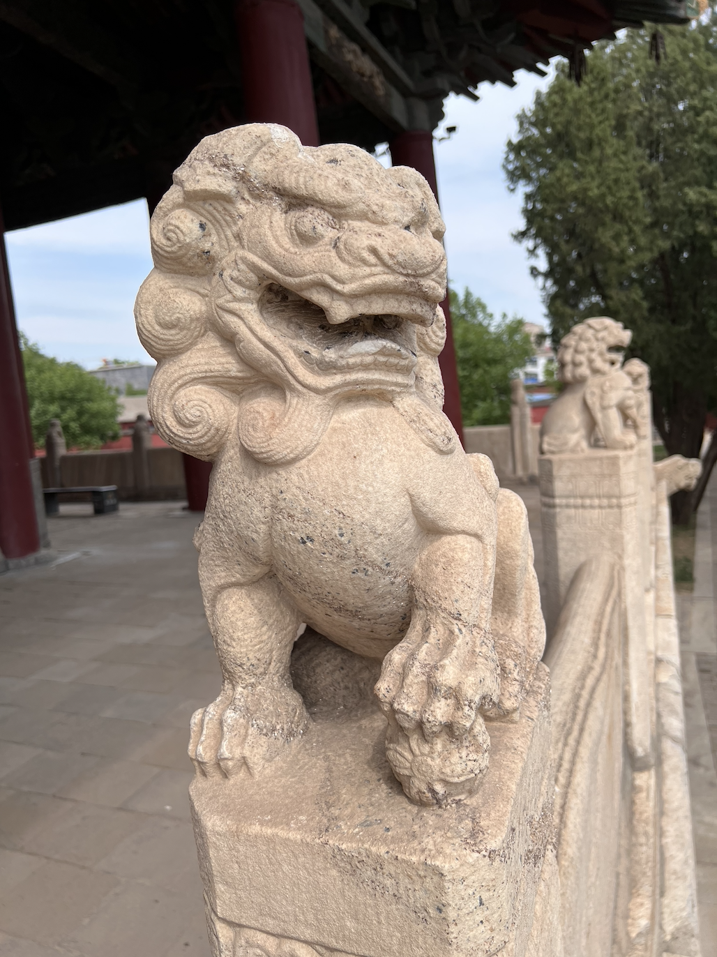 A view of the Dening Palace at the Beiyue Temple in Quyang County, Baoding City, Hebei Province. /CGTN