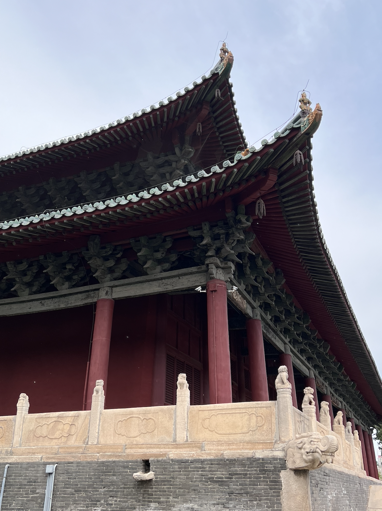 A view of the Dening Palace at the Beiyue Temple in Quyang County, Baoding City, Hebei Province. /CGTN