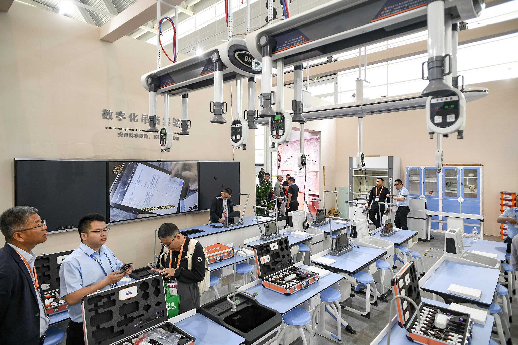 The 85th China Educational Equipment Exhibition is held in Tianjin, north China, April 25, 2025. /VCG