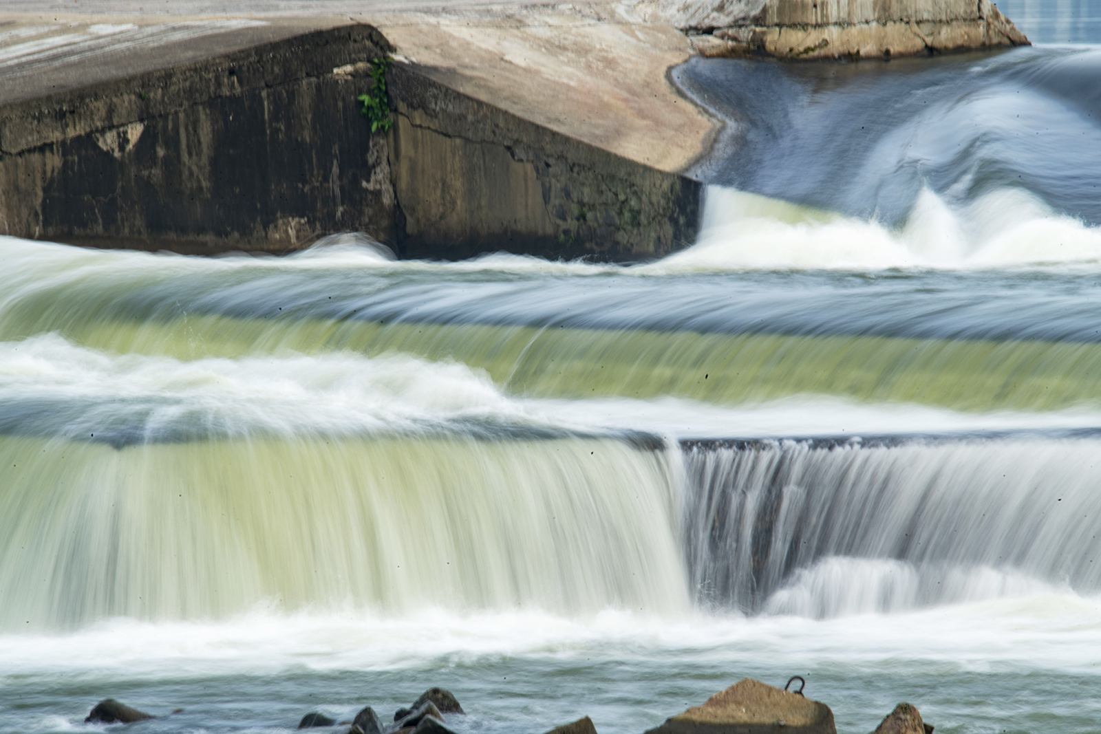 Rushing torrents and cascading waterfalls are seen at Wanquan River in Hainan Province around the solar term of Xiaoman. /IC
