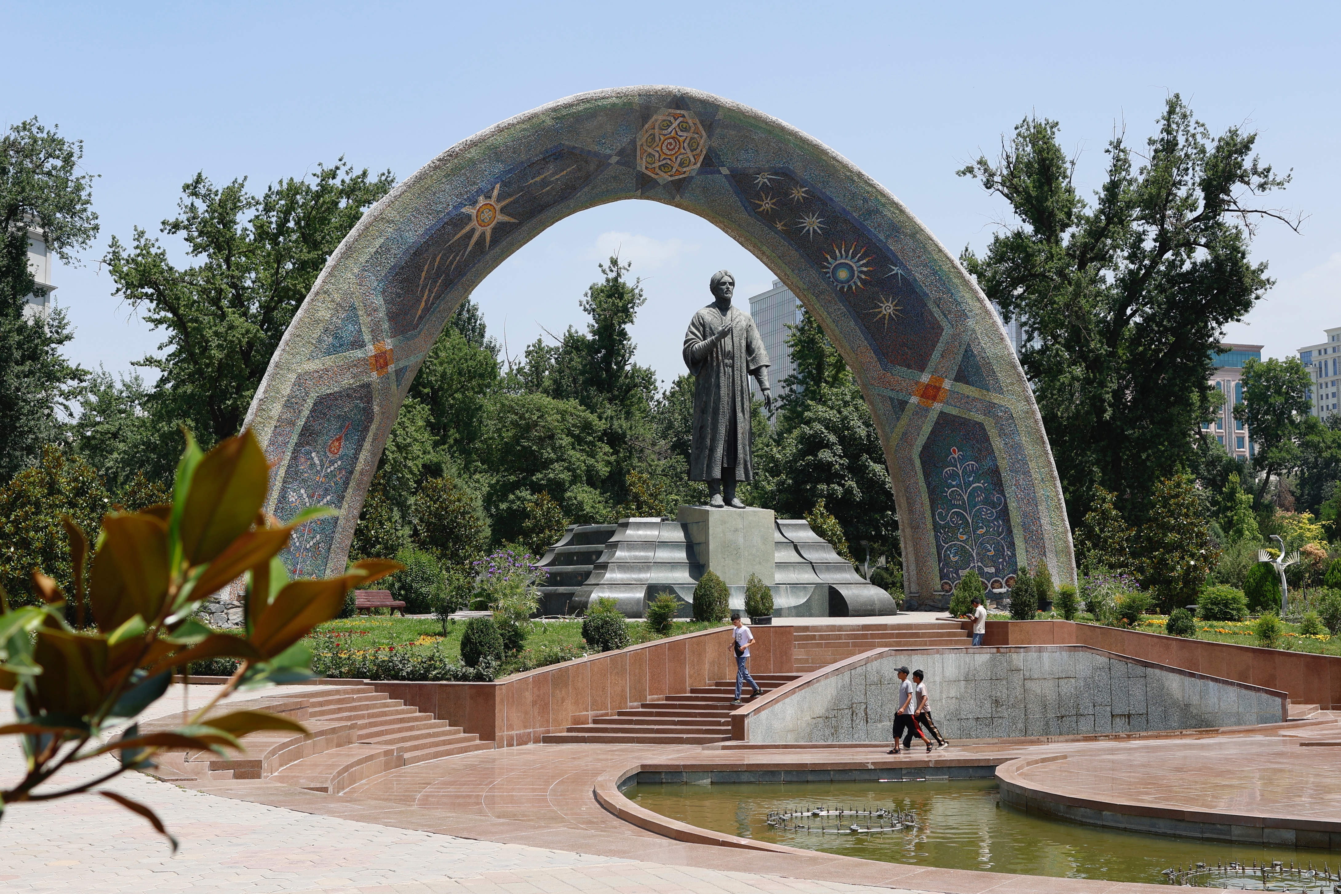 Rudaki Park is seen in Dushanbe, Tajikistan. /IC