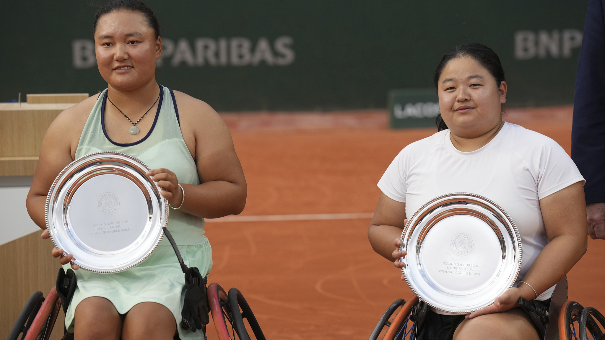 Chinese duo Li & Wang finish wheelchair runners-up at French Open