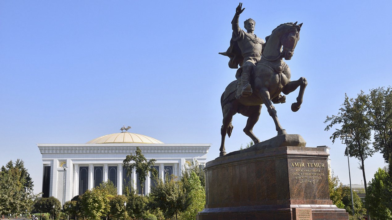 Amir Temur Square in Tashkent. /VCG