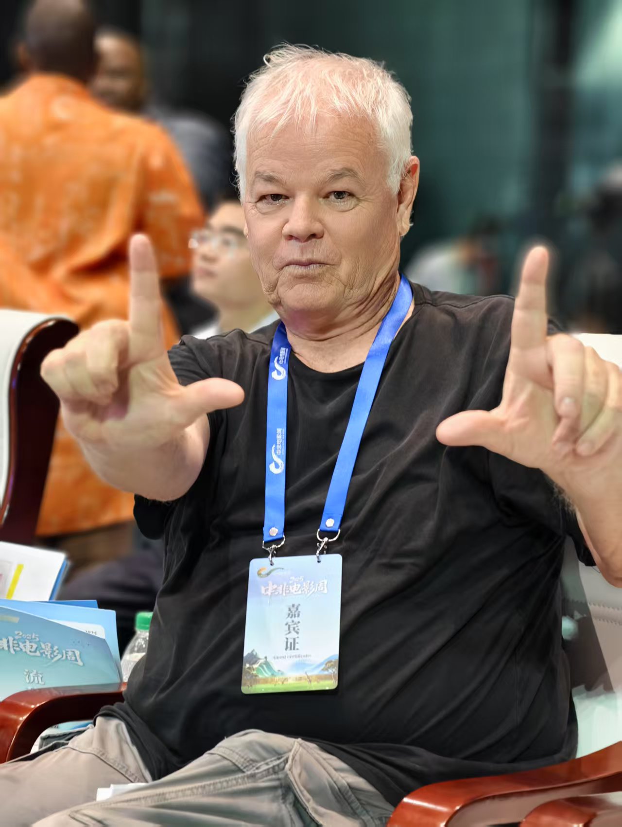 Director Darrell Roodt is seen at the China-Africa Film Week in Changsha, Hunan Province. /CGTN