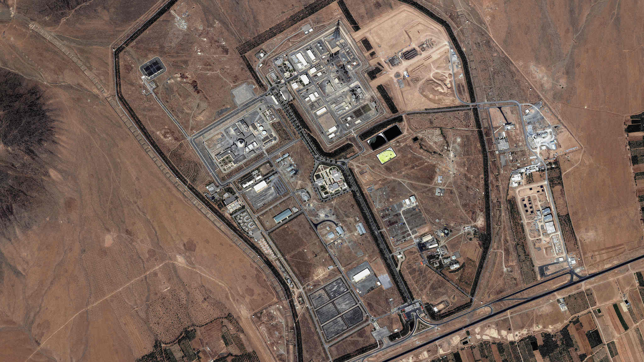 This satellite image provided by Maxar on June 18, 2025 shows an overview of Iran's Khondab heavy water reactor building after Israel launched air strikes on the reactor. /VCG