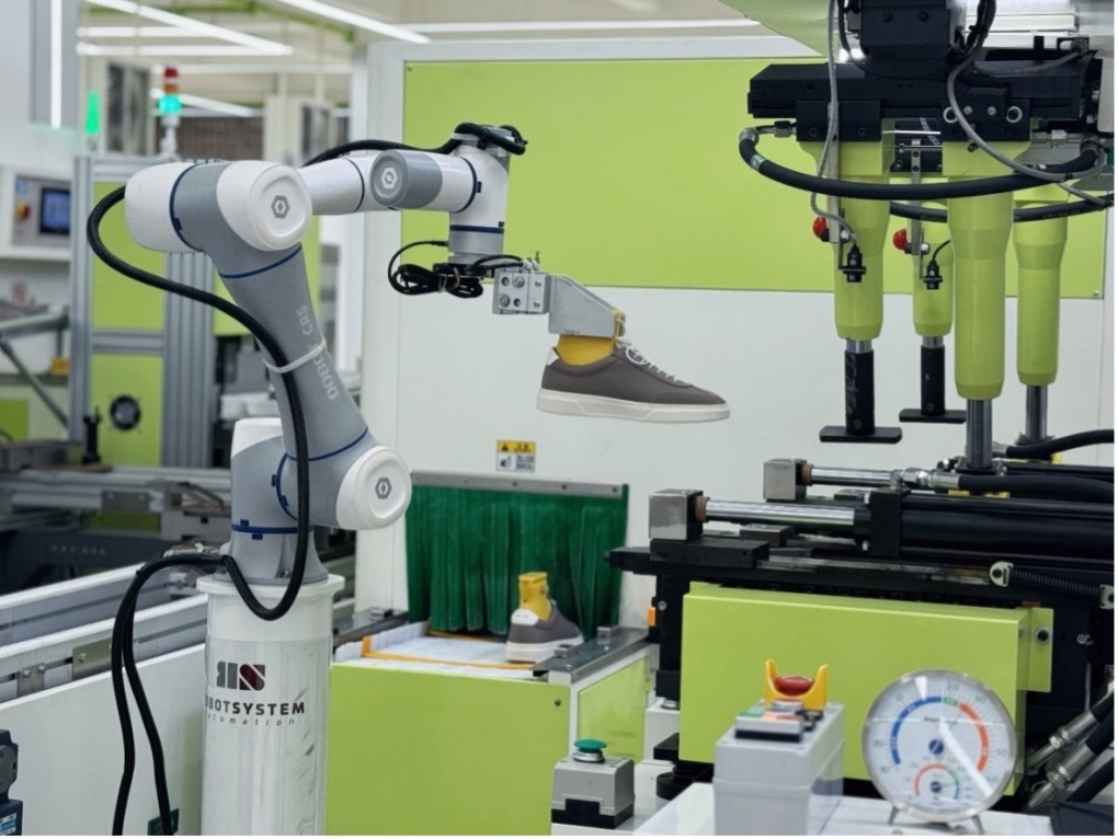 A shoe is produced in the factory of Kangnai Group, in Wenzhou City, Zhejiang Province, May 13, 2025. /CGTN