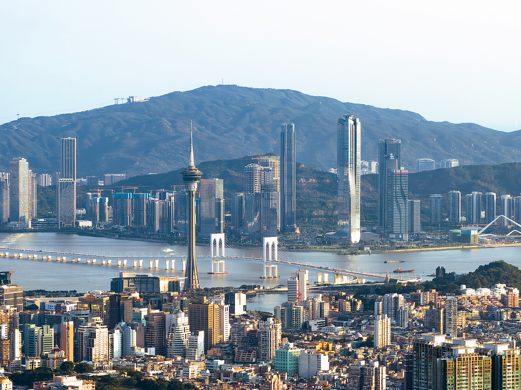 The urban scenery of Hengqin in Zhuhai and Macao, China, on May 14, 2024. /VCG