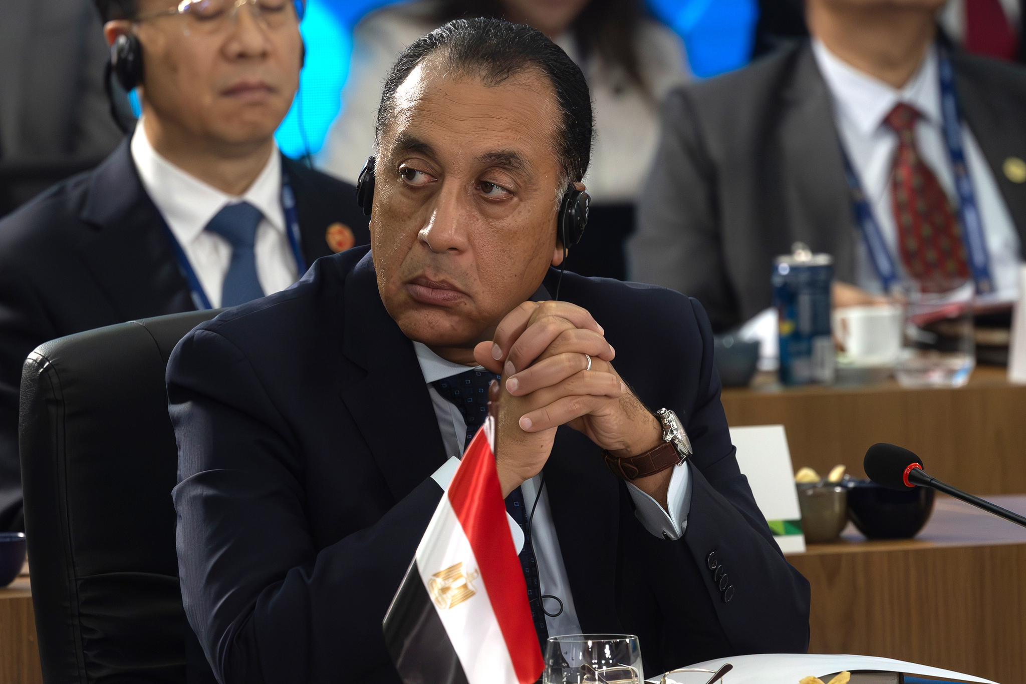 Egypt's Prime Minister Mostafa Madbouly attending a plenary session at the BRICS Summit in Rio de Janeiro, Brazil, July 6, 2025. /VCG