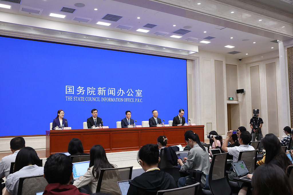 The National Development and Reform Commission holds a press conference on China's achievements in social and economic development during the 14th Five-Year Plan period (2021-2025) in Beijing, China, July 9, 2025. /CFP