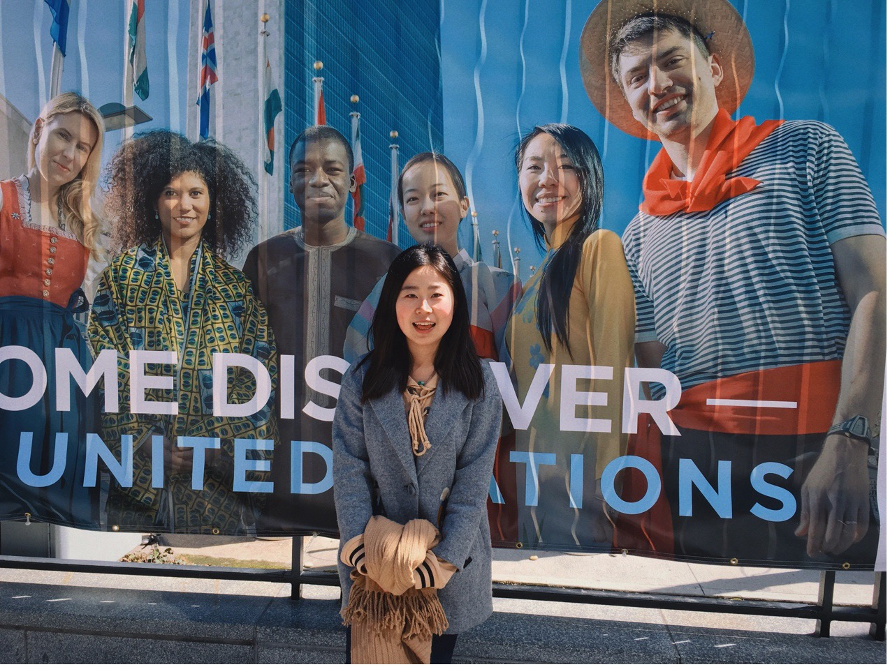 CGTN's Zhao Nan at the UN headquarters.