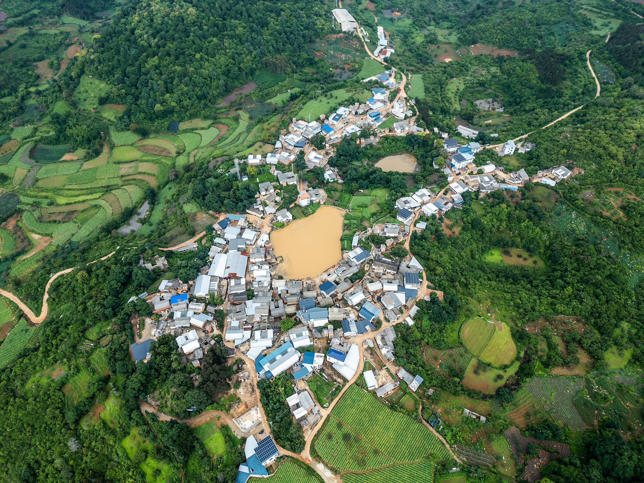 Heini village located in a primitive forest, Shiping, Yunnan Province, China, July 13, 2025. /VCG