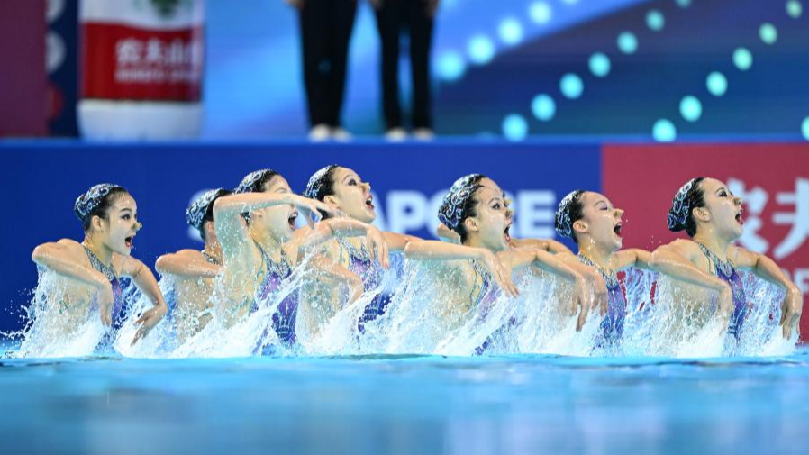 China win team free routine gold at World Aquatics Championships