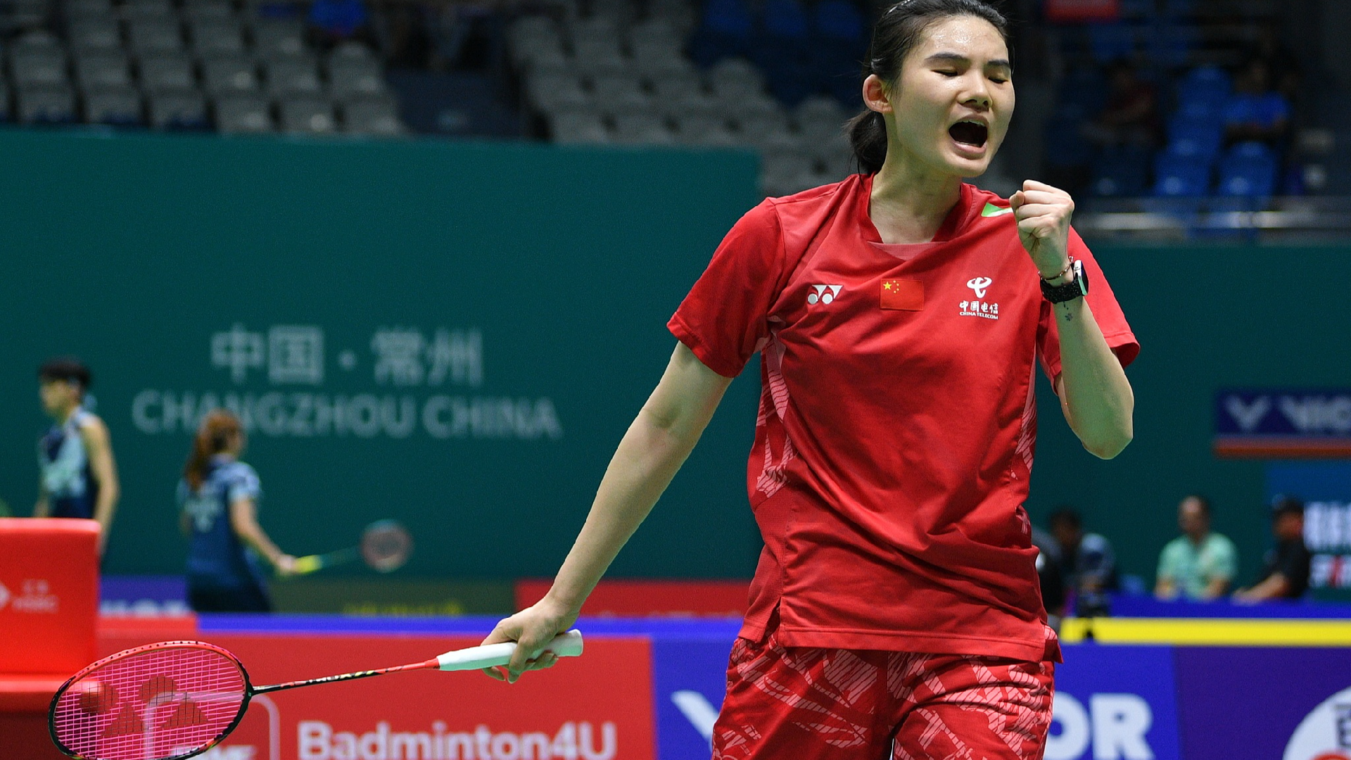 China’s Han battles through three games to advance at BWF China Open China’s Han battles through three games to advance at BWF China Open