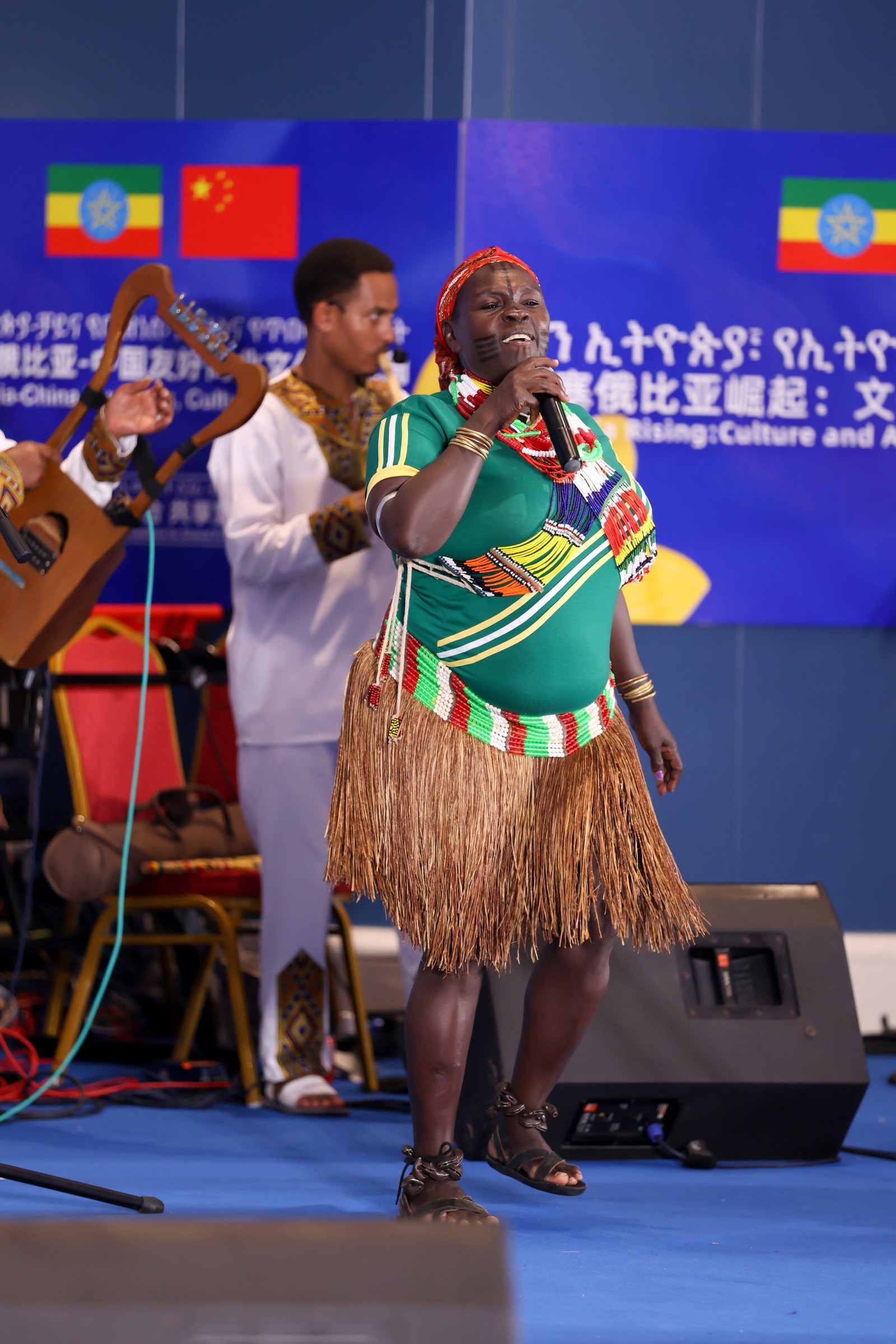 A cultural showcase takes place at the Ethiopian Embassy in China on July 24, 2025. /Photo provided to CGTN