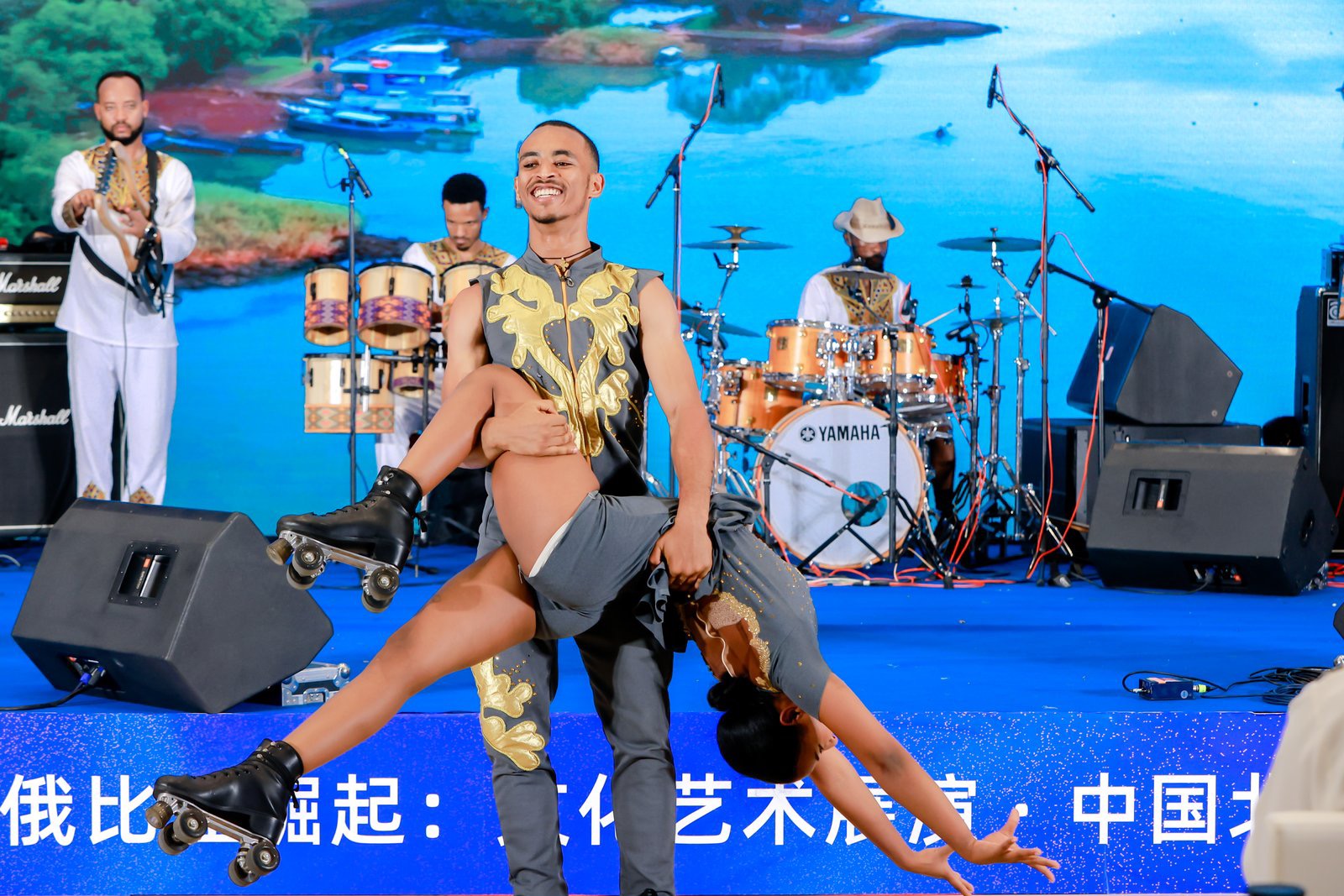 A cultural showcase takes place at the Ethiopian Embassy in China on July 24, 2025. /Photo provided to CGTN