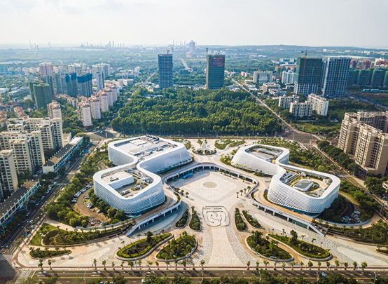 A view of the Yangpu Economic Development Zone in south China's Hainan Province. /Xinhua