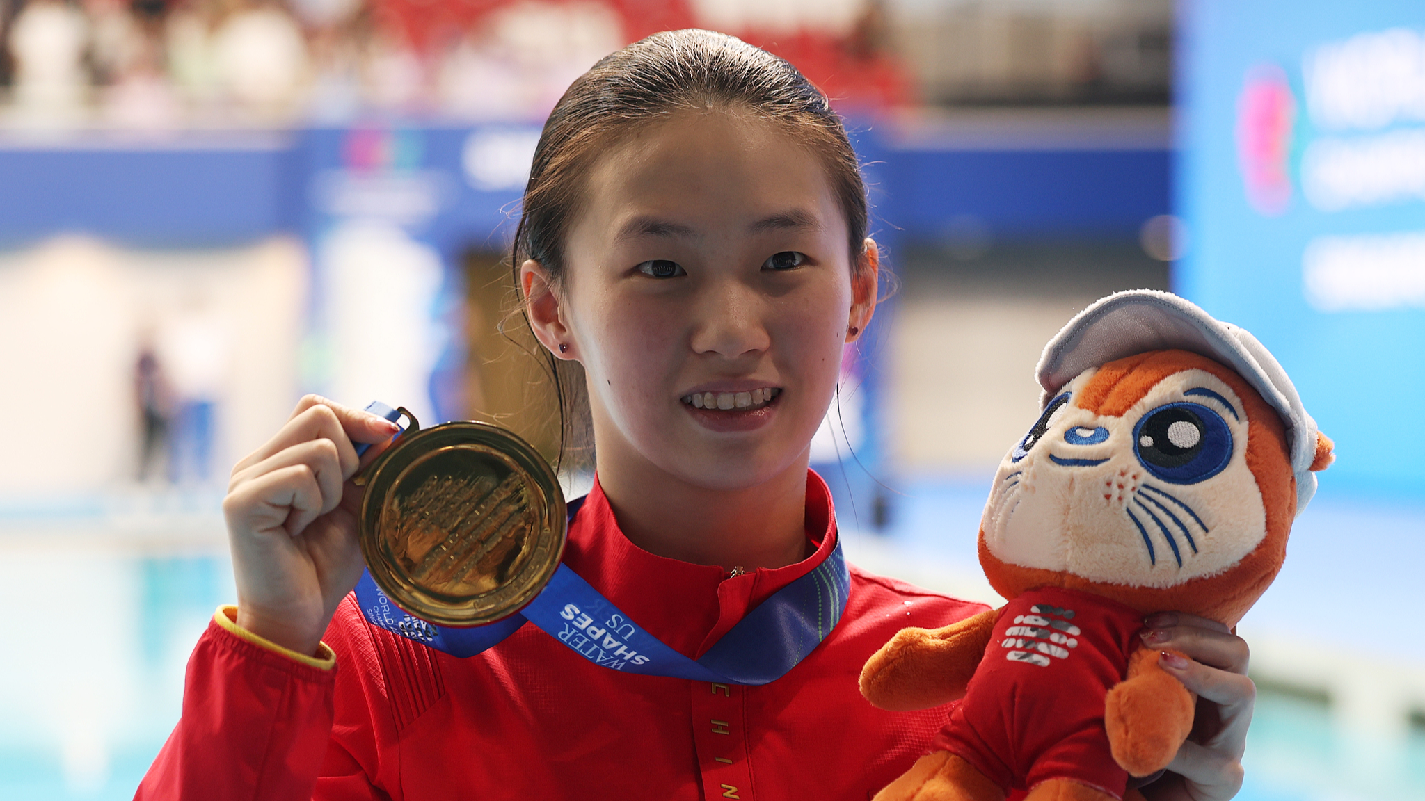 Chen Yuxi wins women's diving 10m platform gold at Singapore Worlds