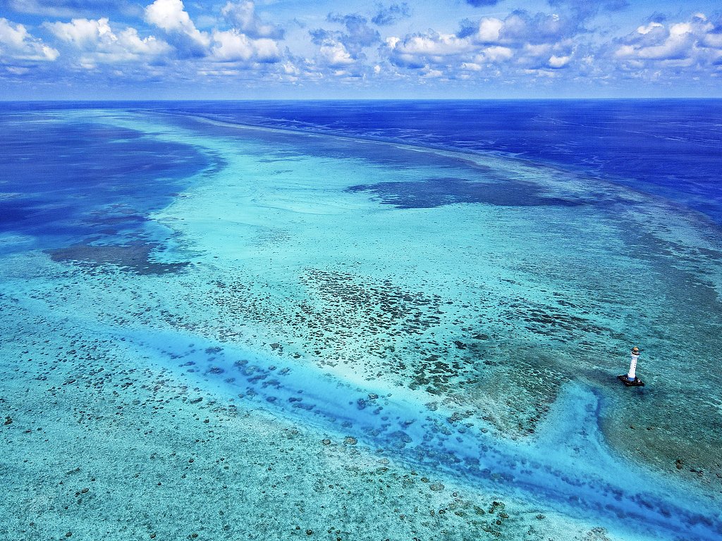 A bird's-eye view of Xisha Islands in the South China Sea, January 8, 2025. /CFP